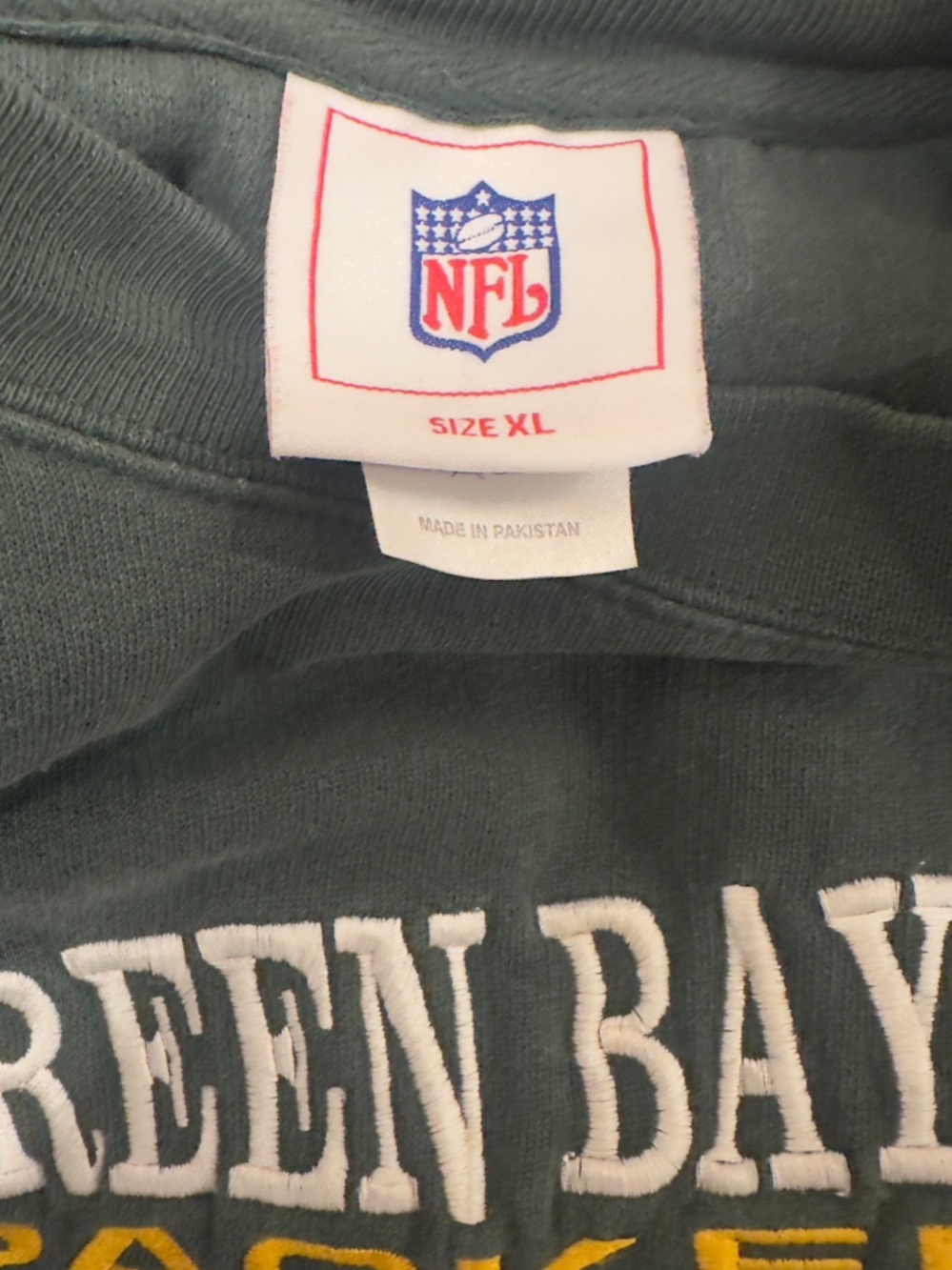 Vintage NFL Green Bay Packers Embroidered Green Crewneck Sweatshirt Size XL - Picture 4 of 6